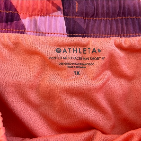 Athleta Printed Mesh Racer Run Short - Picture 3 of 7
